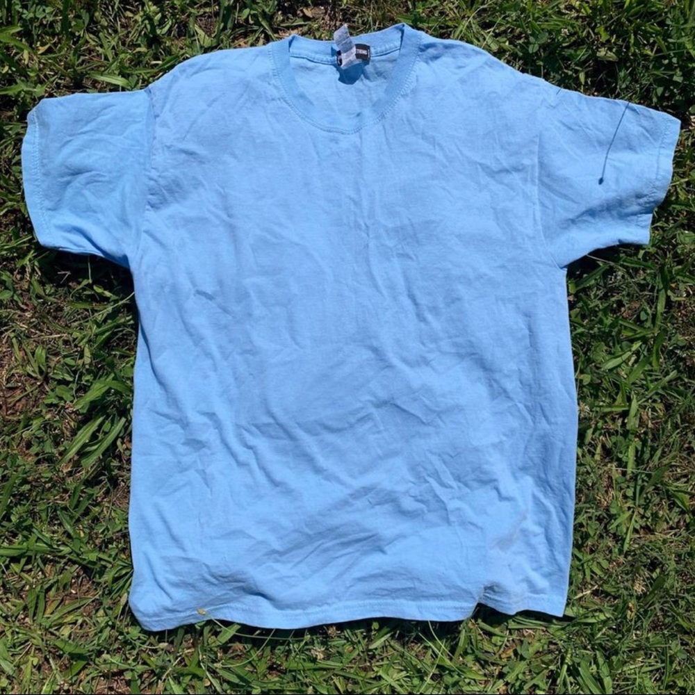 Baby Blue Still Living Dreams Printed T-Shirt